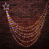 200 LED Warm and Cool White Waterfall Star (3m) - View 1
