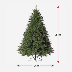 Bottle Brush Snow Tipped Tree 7ft (2.1m) - View 2