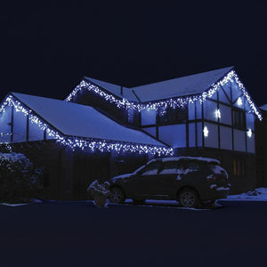LED White Icicle Lights (30m) - View 2
