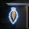 LED Cool White Starry Wire Finial with Drop