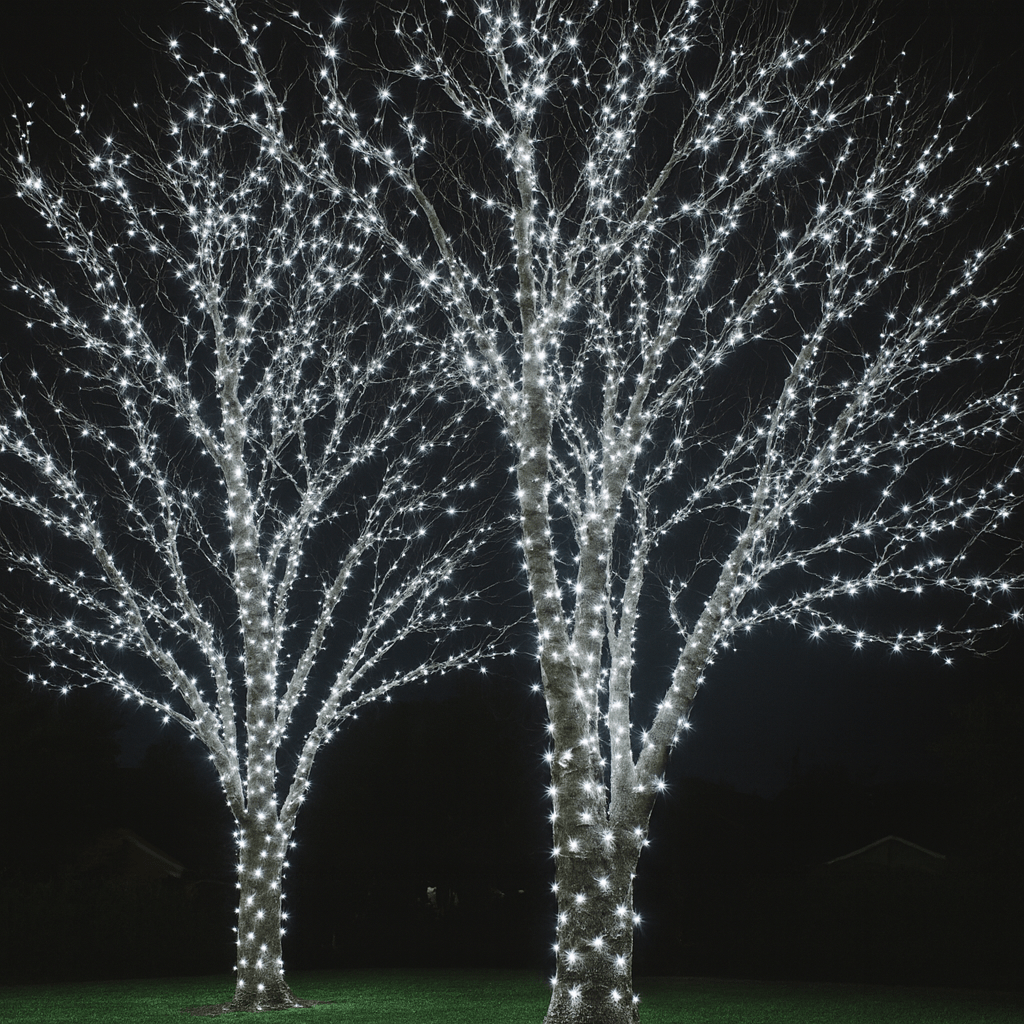 400 LED Solar Fairy Lights White (31.9m)