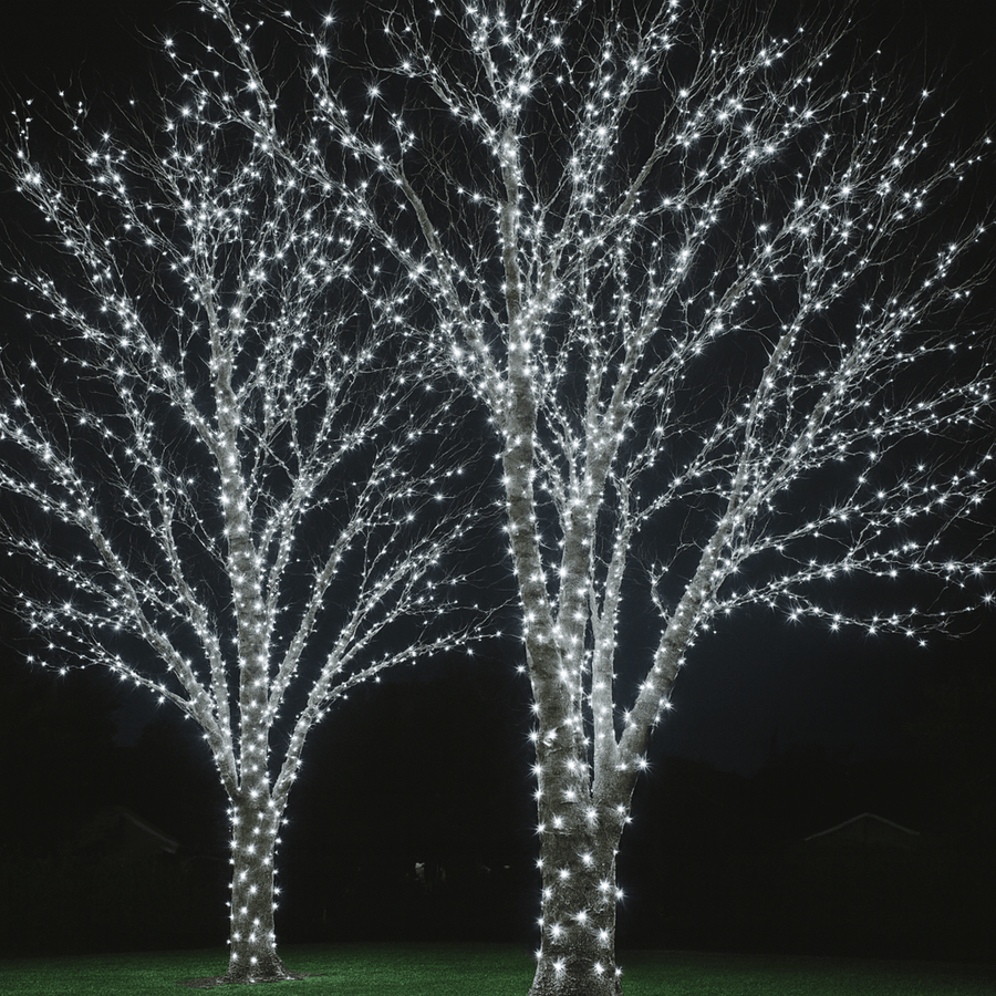 400 LED Solar Fairy Lights White (31.9m)