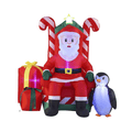 Inflatable Santa and Armchair (1.8m) - View 1
