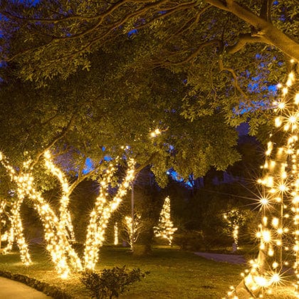 400 LED Solar Fairy Lights Warm White (31.9m)