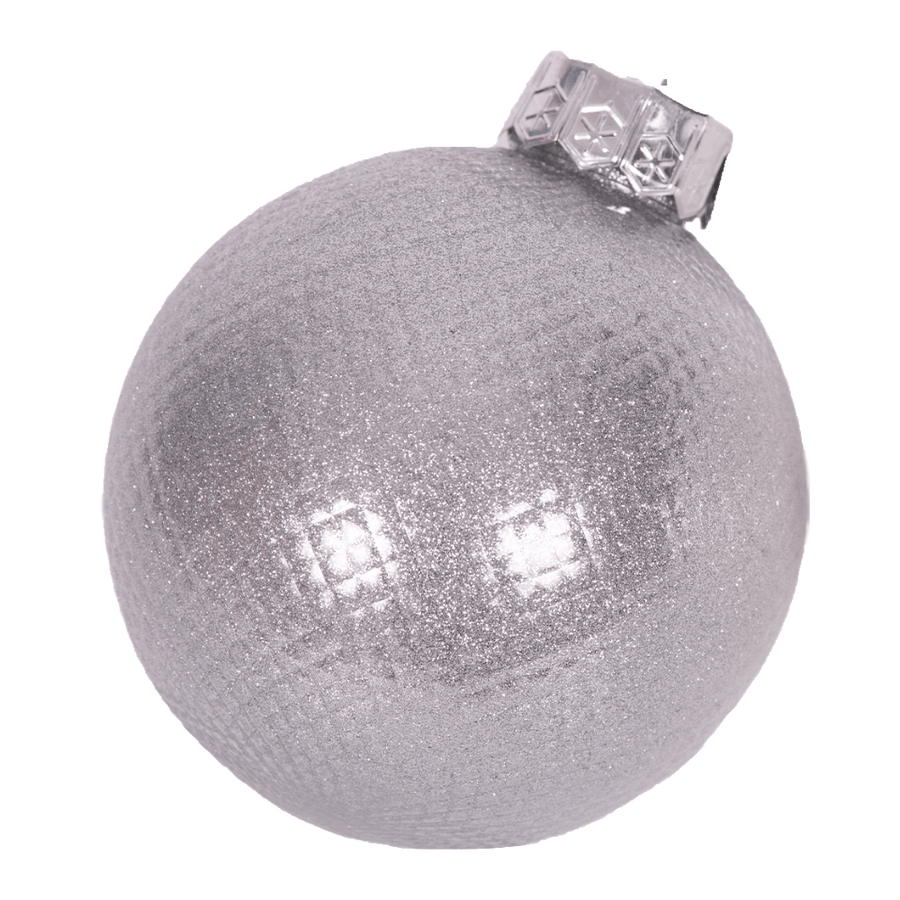 Silver Bauble (12cm)
