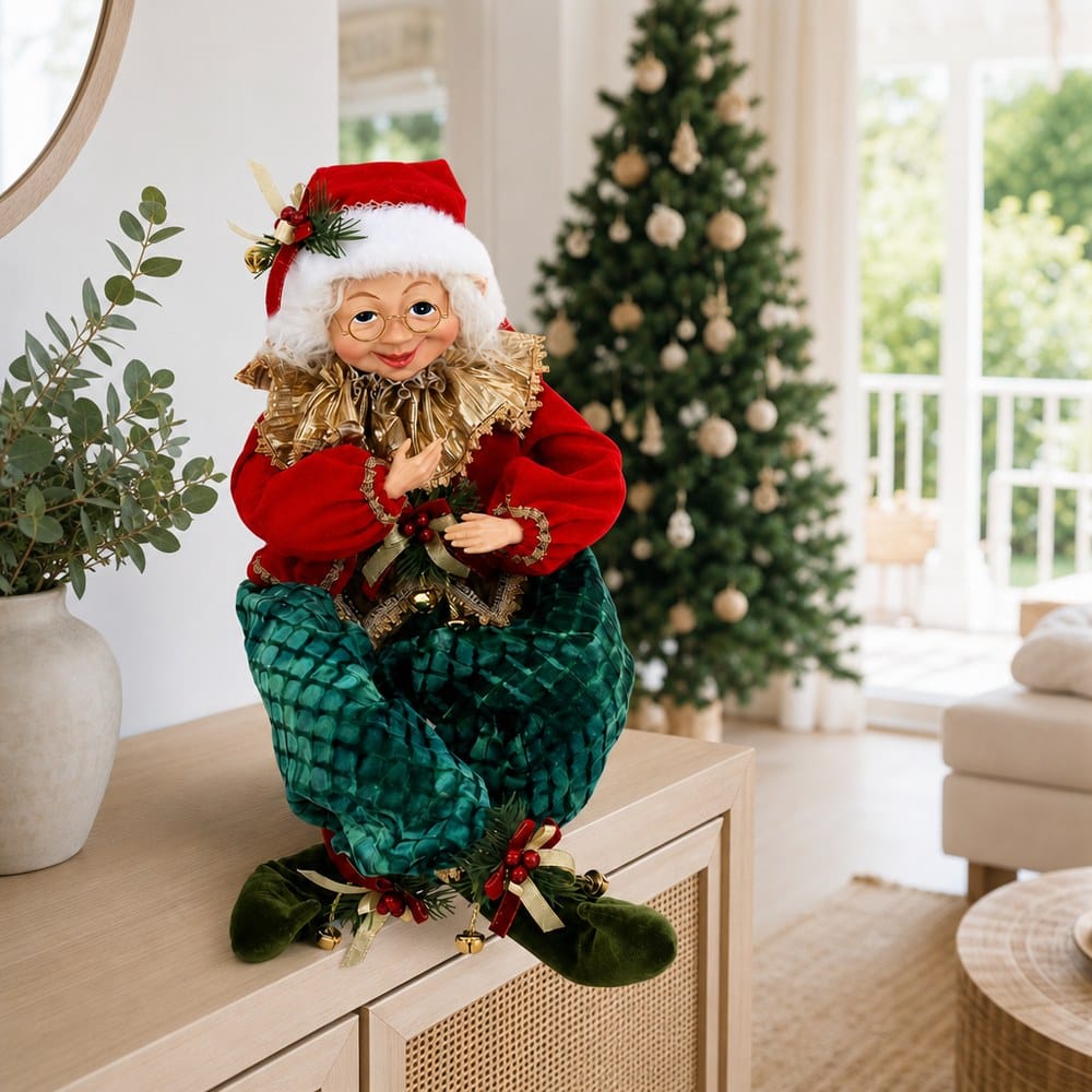 Red Luxe Mulled & Merry Elf styled in an Australian Christmas setting