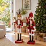 Red Traditional Nutcracker styled in an Australian Christmas setting