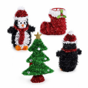 Tinsel Ornaments Asst