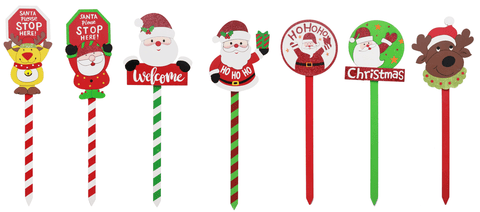 Festive Mix Garden Stakes