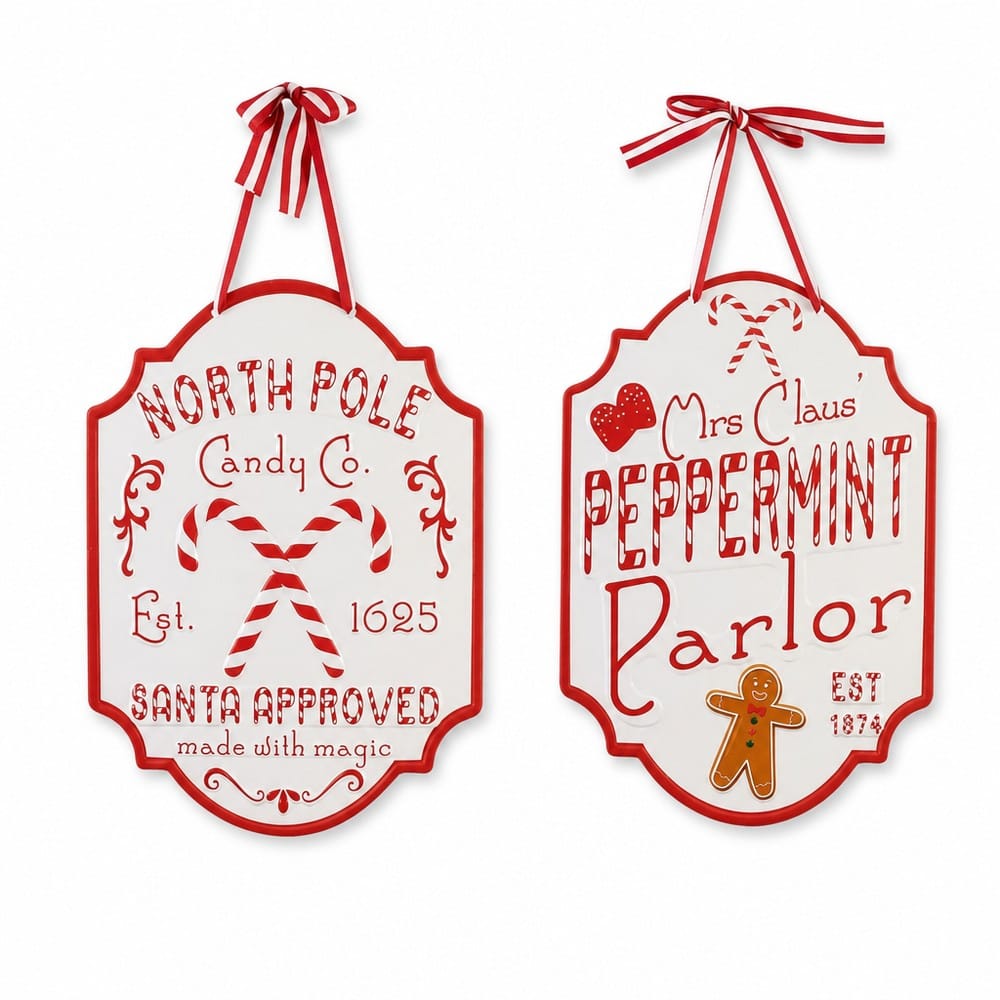 Peppermint Plaque Asst