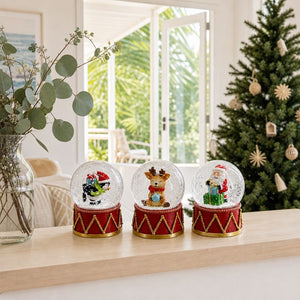 Christmas Drum Water ball Asst (6.5cm) styled in an Australian Christmas setting