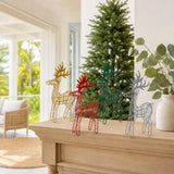 Matte Metal Reindeer Asst (24cm) styled in an Australian Christmas setting