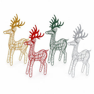 Matte Metal Reindeer Asst (24cm)