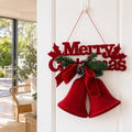 Flocked Hanging Bell Sign styled in an Australian Christmas setting