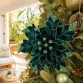 Green Truffle Poinsettia Clip styled in an Australian Christmas setting