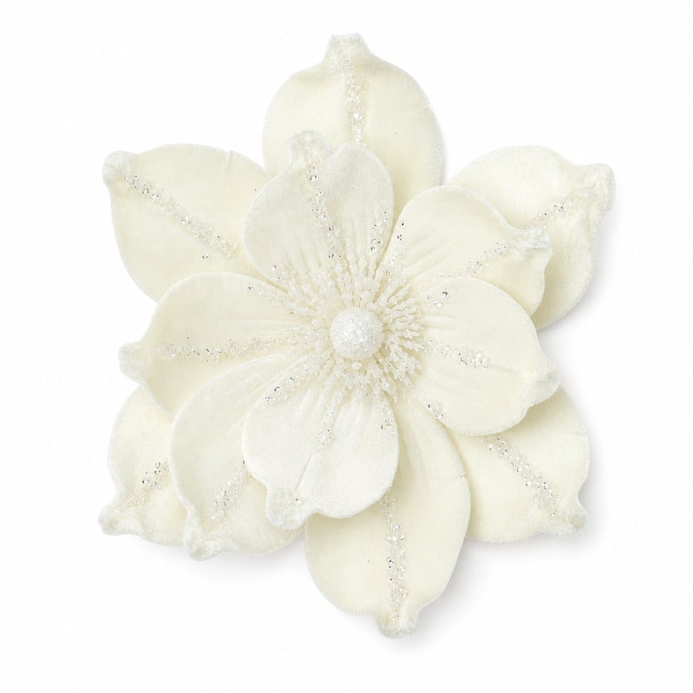 Ivory Magnolia Clip