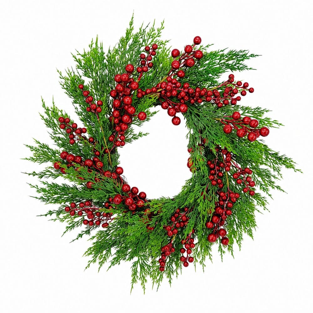 Mixed Berry and Pine Wreath (56cm)