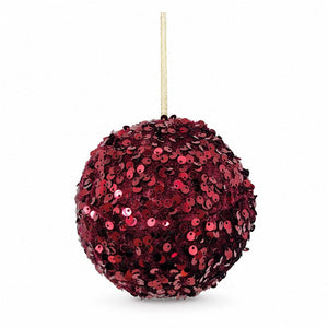 Red Sequins Bauble (12cm)