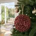 Natural Bark Bauble on a decorated Christmas tree