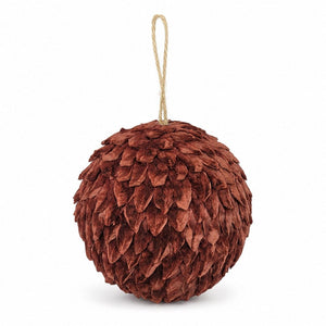 Natural Bark Bauble (14cm)