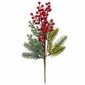 Berry and Pine Frosted Spray (45cm)