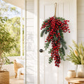 Berry and Pine Frosted Teardrop styled in an Australian Christmas setting