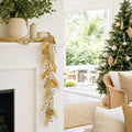 Golden Stars and Berries Garland styled in an Australian Christmas setting