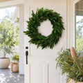 Norfolk Pine Wreath styled in an Australian Christmas setting