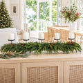 Pine Berry Candle Holder styled in an Australian Christmas setting