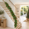 Holly Pine Berry Garland styled in an Australian Christmas setting