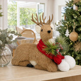 Sisal Pine Sitting Deer styled in an Australian Christmas setting