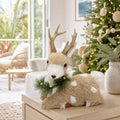 Sisal Spotted Sitting Deer styled in an Australian Christmas setting