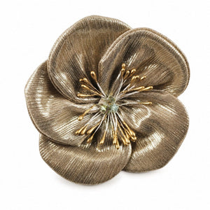 Champagne Textured Magnolia Clip