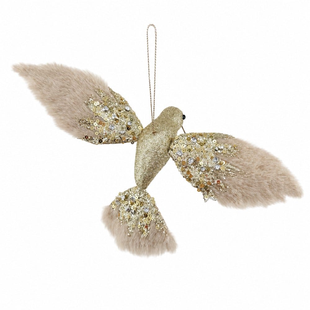 Champagne Hummingbird Ornament