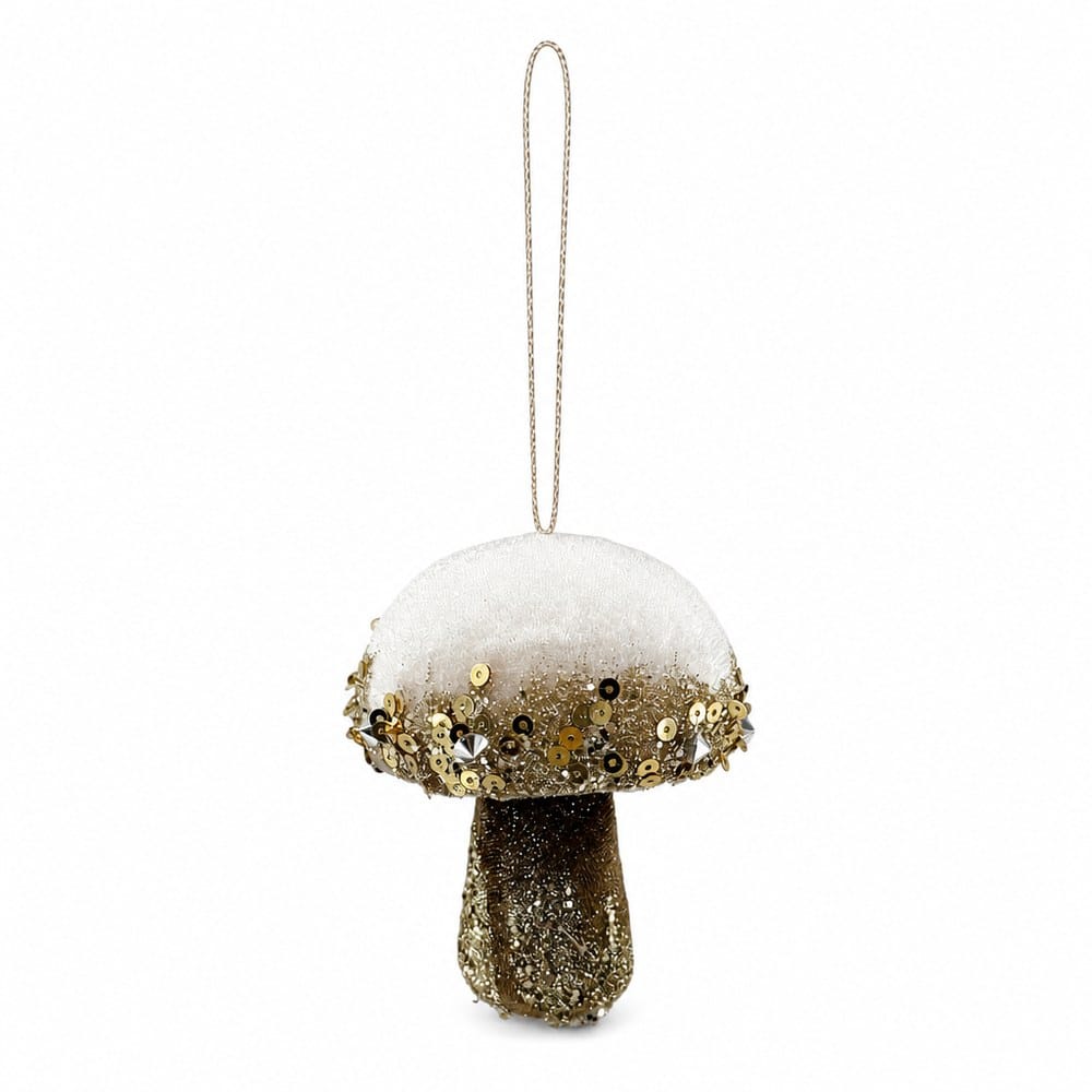 Champagne Mushroom Ornament