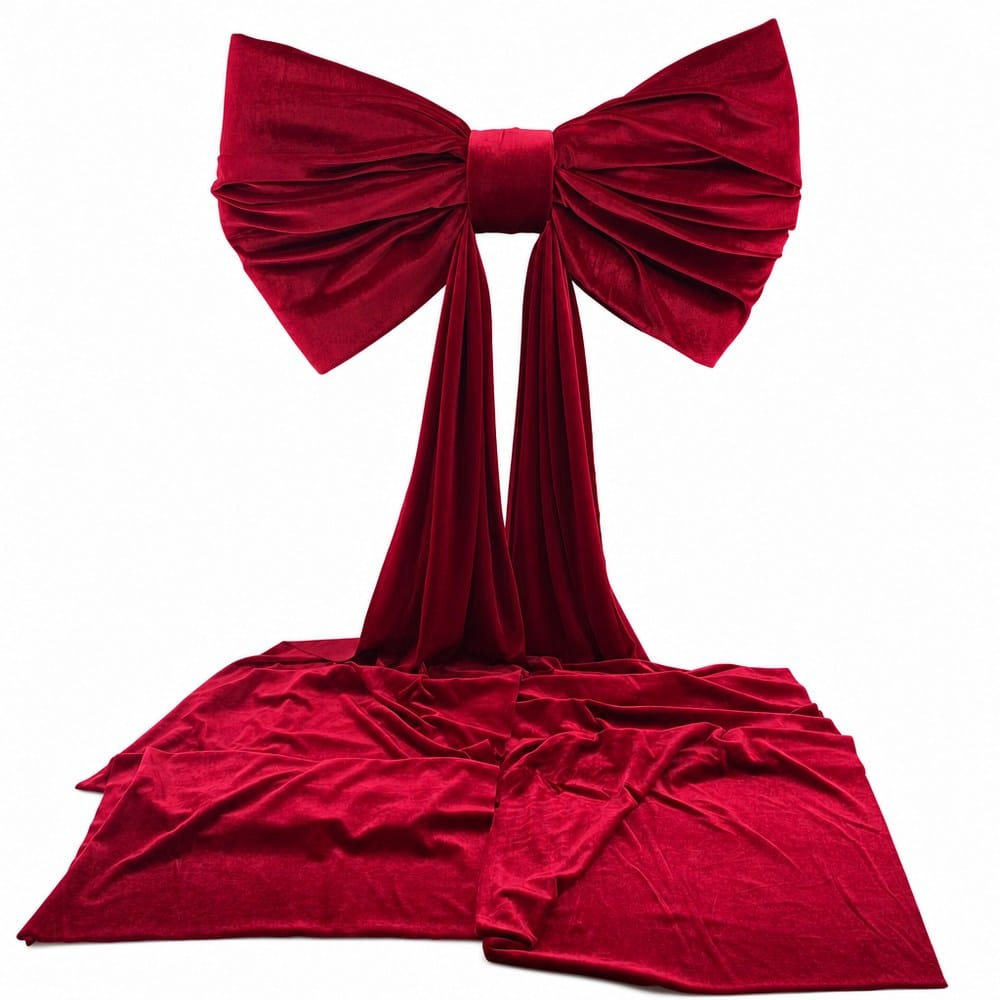 Giant Red Velvet Bow