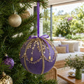 Enchanted Wisteria Bauble on a decorated Christmas tree
