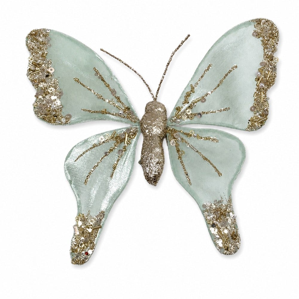 Mint Butterfly Clip