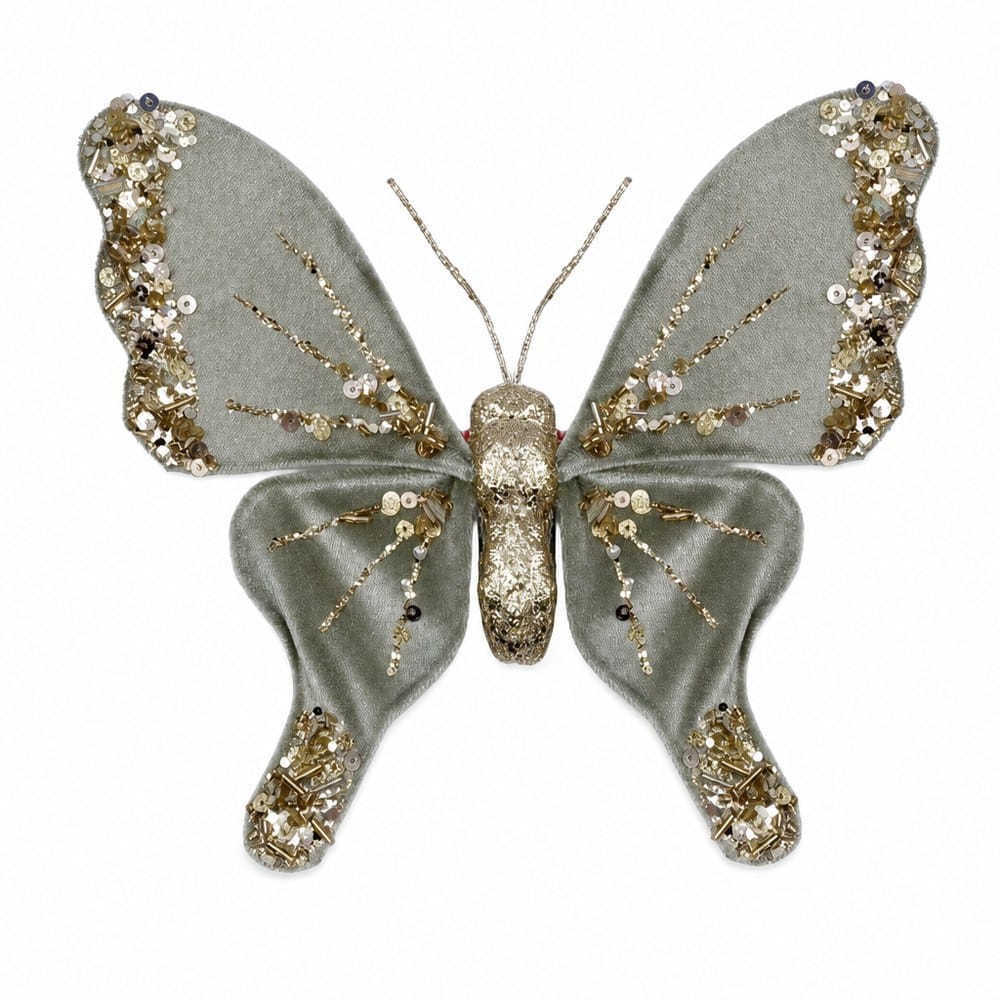 Sage Butterfly Clip