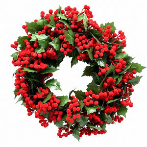 Classic Red Berry Christmas Wreath (55cm)