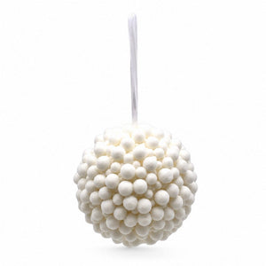 Winter Flocked Berry Bauble (13cm)
