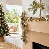 Classic Champagne Bauble Pine Garland styled in an Australian Christmas setting