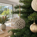 Champagne Glitter Berry Bauble on a decorated Christmas tree