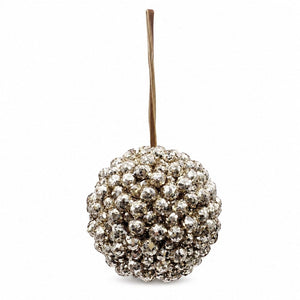 Champagne Glitter Berry Bauble (12.5cm)