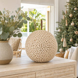 Cappuccino Flocked Berry Bauble styled in an Australian Christmas setting