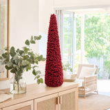 Crimson Flocked Berry Tree styled in an Australian Christmas setting
