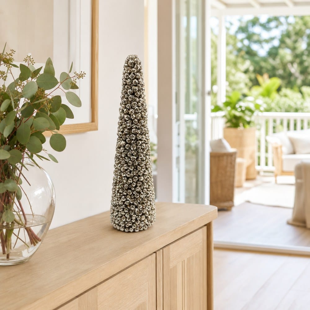 Champagne Glitter Berry Tree styled in an Australian Christmas setting