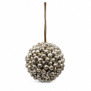 Champagne Glitter Berry Bauble (21cm)