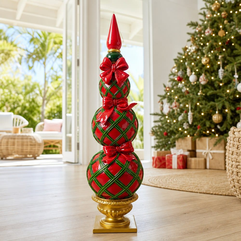 Regal Yuletide Finial styled in an Australian Christmas setting