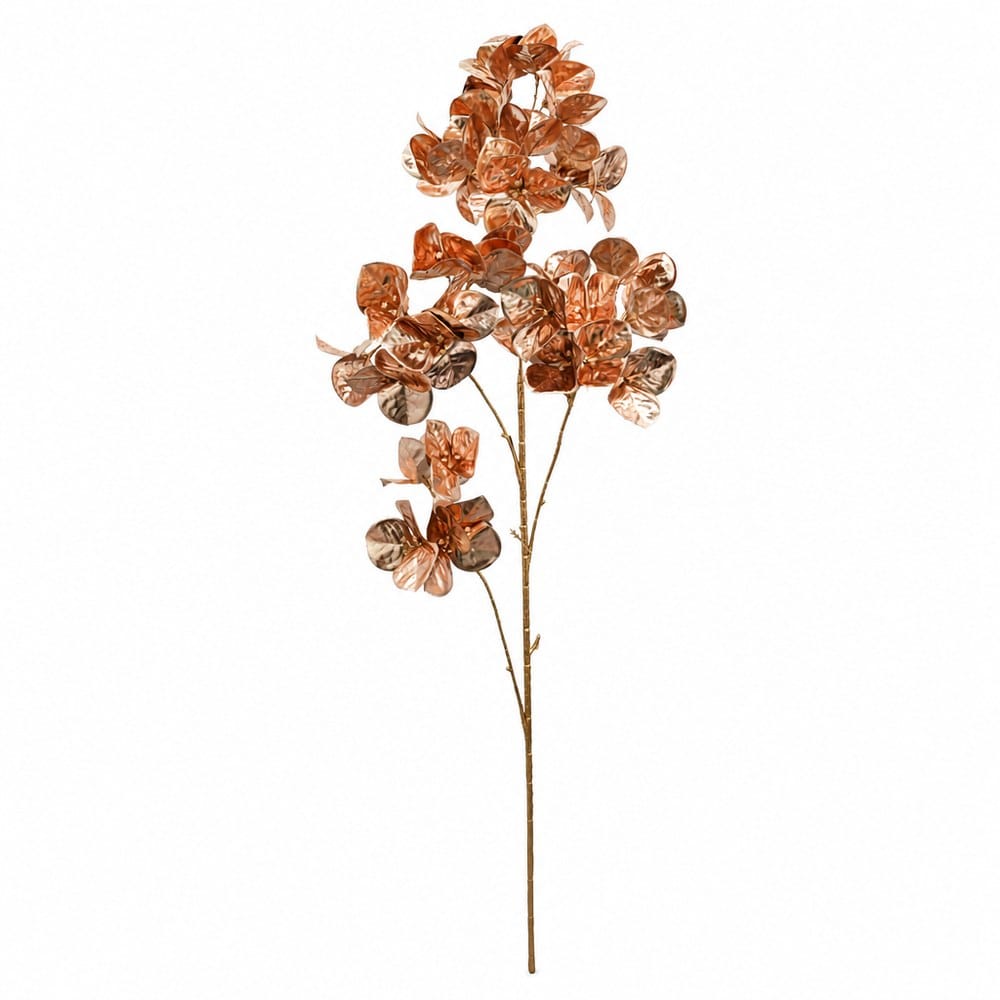 Copper Flower Cluster 4 Head Stem (99cm)